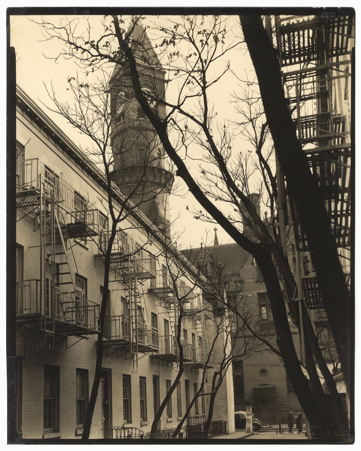 Patchen Place with Jefferson Market Court in Background.
