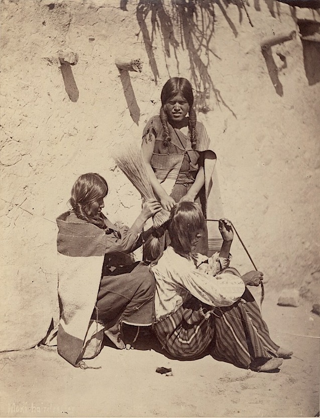 Moki Hairdresser, Walpi, Arizona.